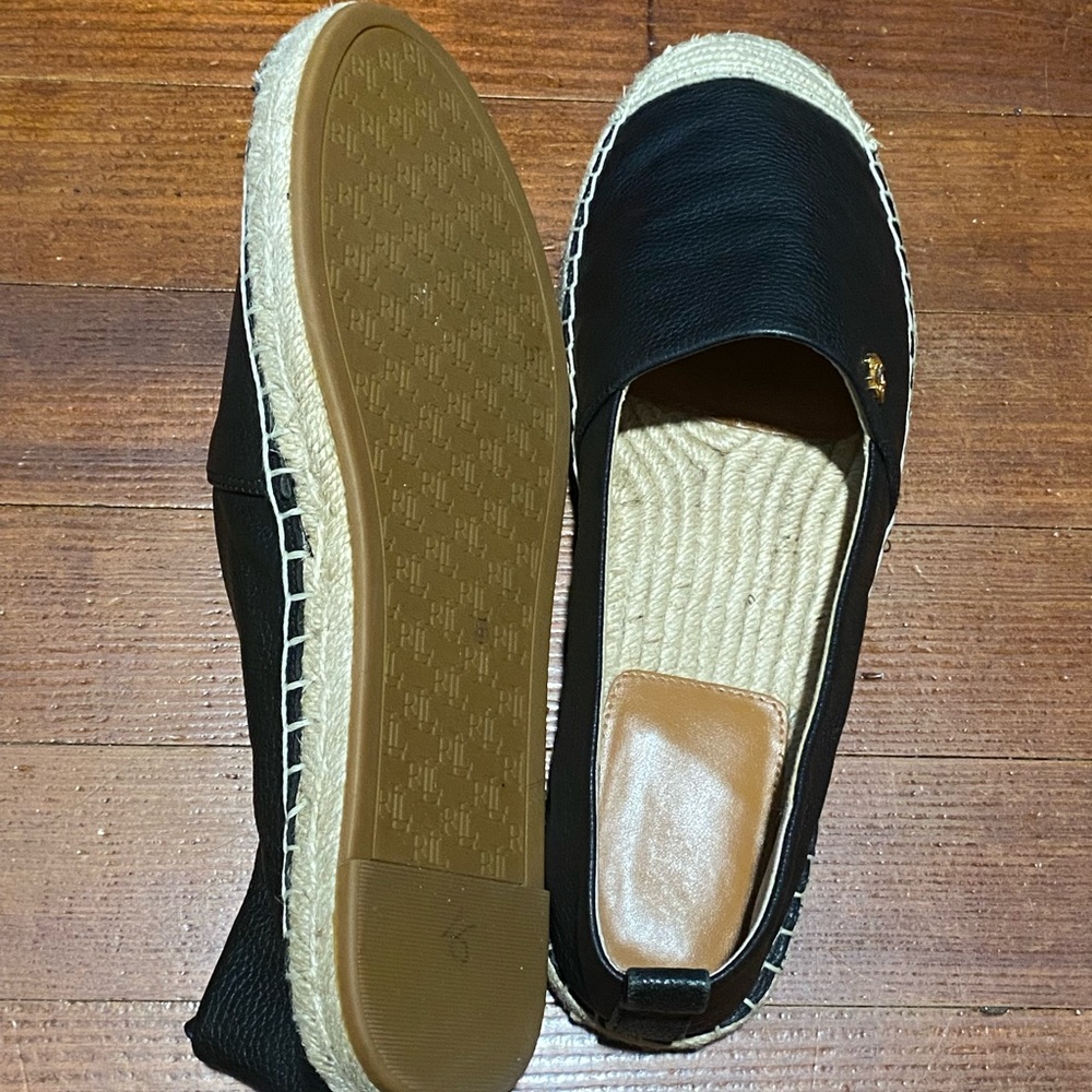 Cameryn IV Tumbled Leather Espadrille Flats